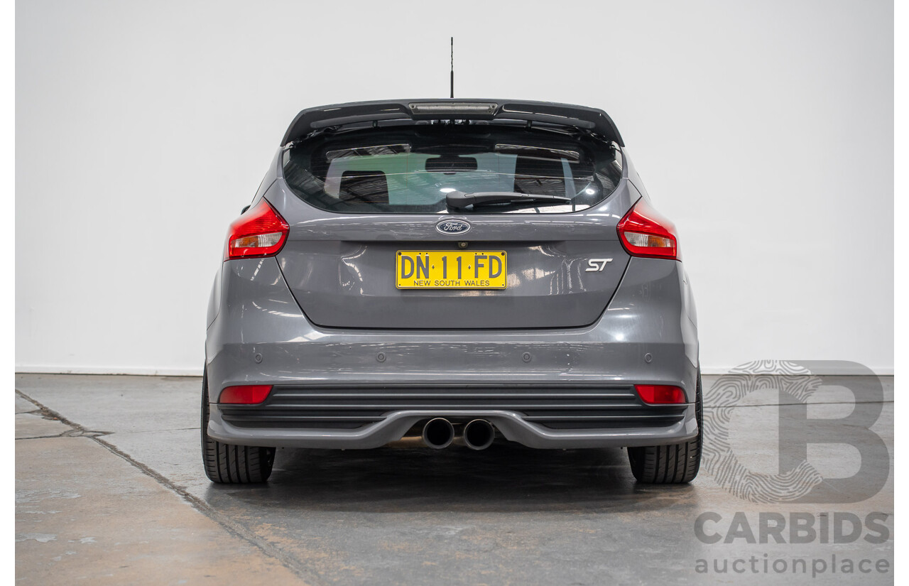 7/2015 Ford Focus ST LZ MY15 5d Hatchback Stealth Grey Turbo 2.0L