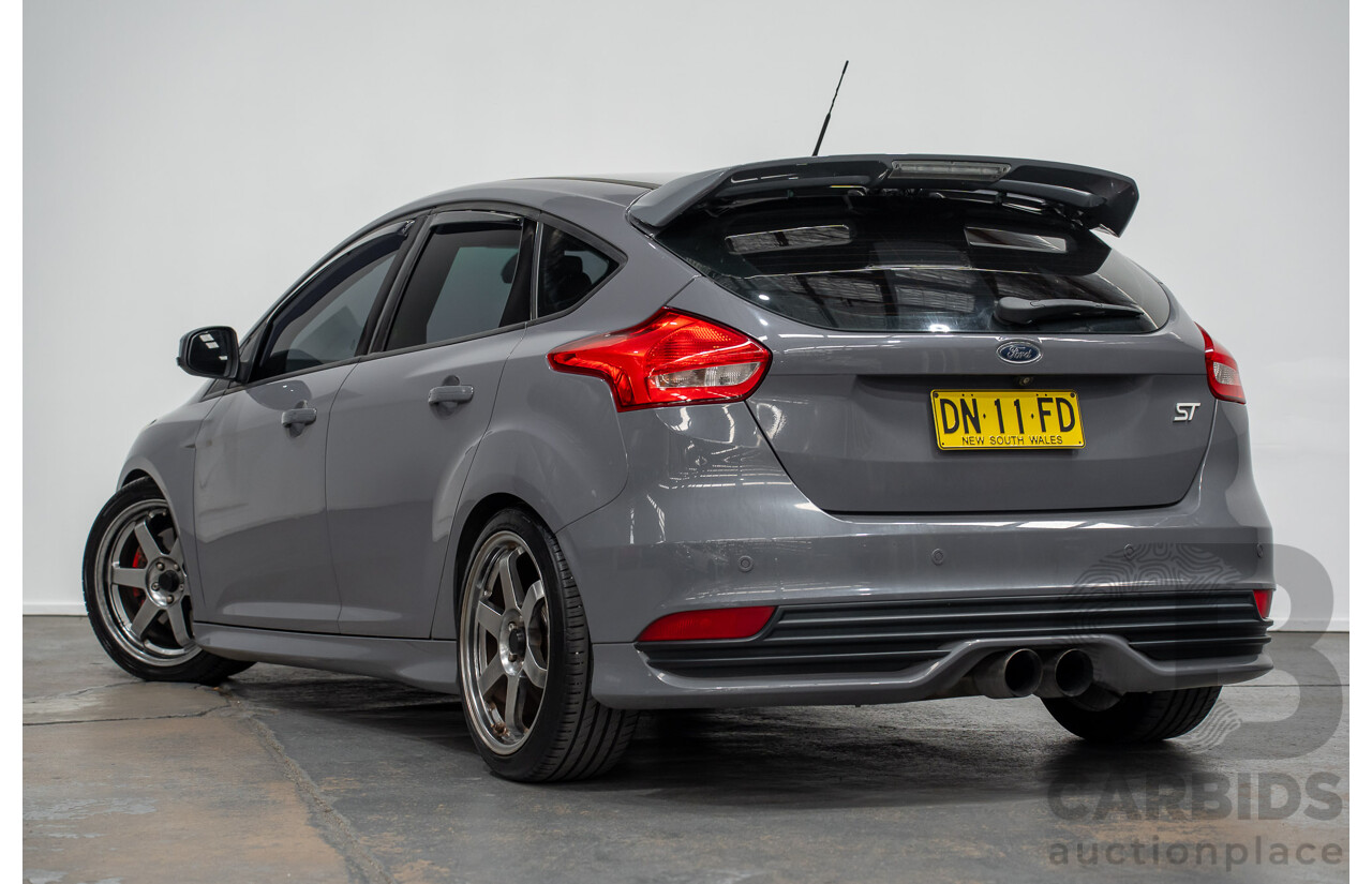 7/2015 Ford Focus ST LZ MY15 5d Hatchback Stealth Grey Turbo 2.0L