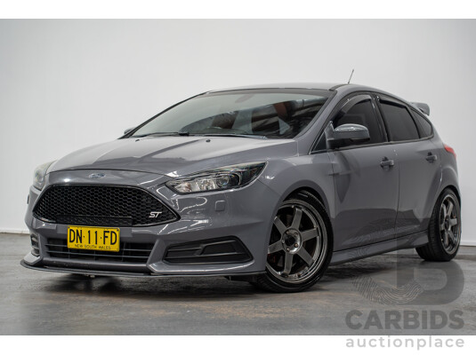 7/2015 Ford Focus ST LZ MY15 5d Hatchback Stealth Grey Turbo 2.0L