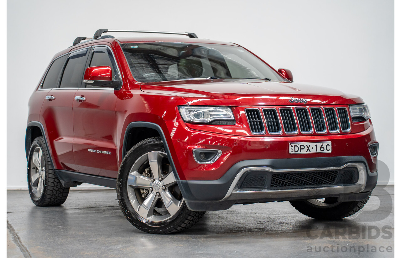 8/2014 Jeep Grand Cherokee Limited (4x4) WK MY14 4d Wagon Deep Cherry Red Turbo Diesel 3.0L