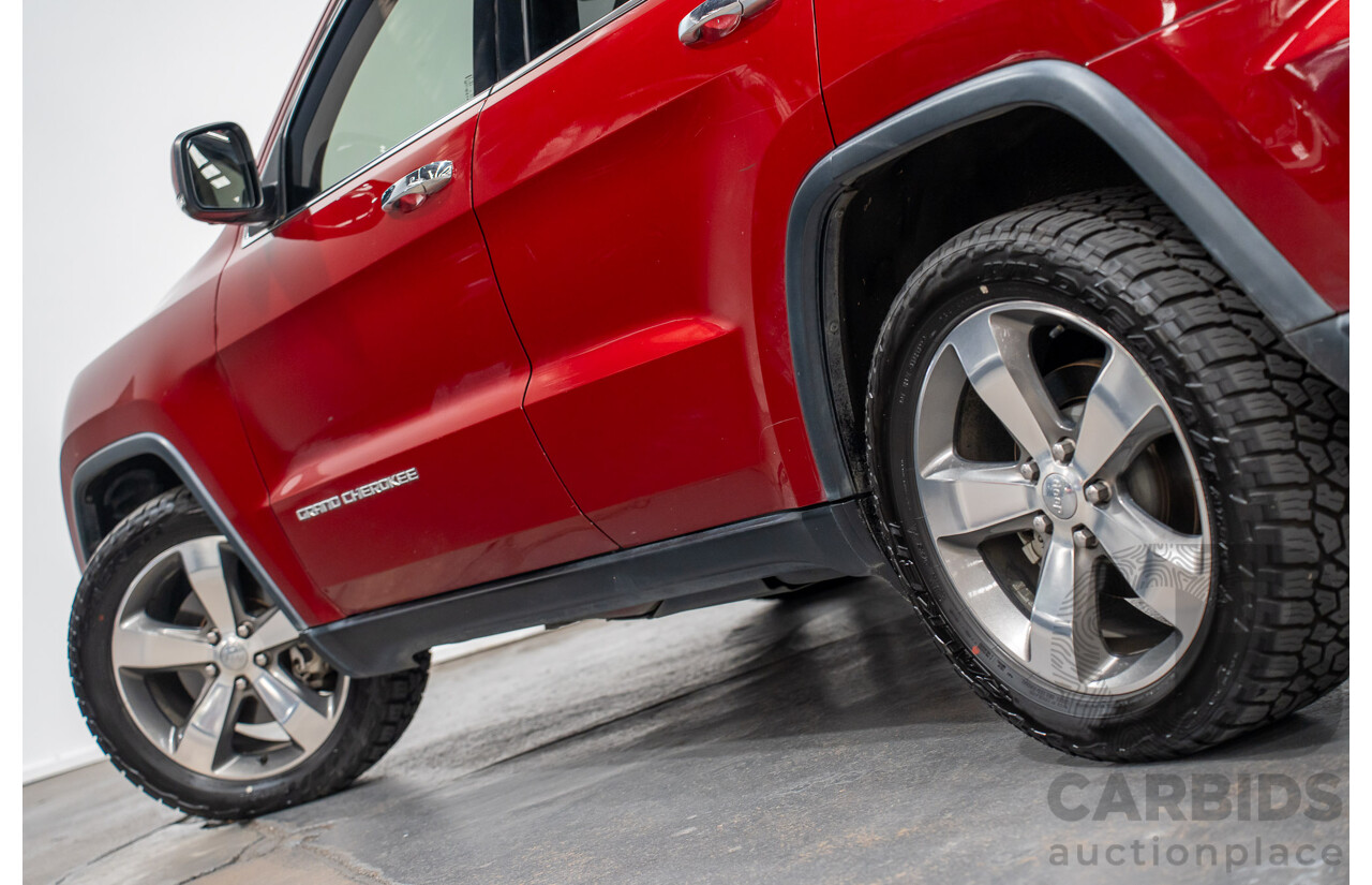 8/2014 Jeep Grand Cherokee Limited (4x4) WK MY14 4d Wagon Deep Cherry Red Turbo Diesel 3.0L