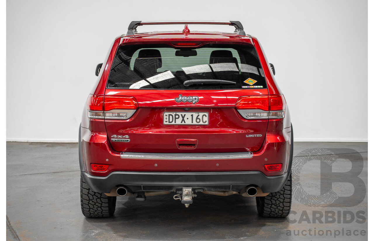 8/2014 Jeep Grand Cherokee Limited (4x4) WK MY14 4d Wagon Deep Cherry Red Turbo Diesel 3.0L