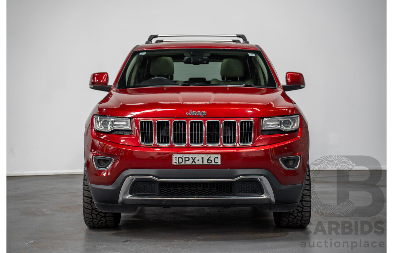 8/2014 Jeep Grand Cherokee Limited (4x4) WK MY14 4d Wagon Deep Cherry Red Turbo Diesel 3.0L