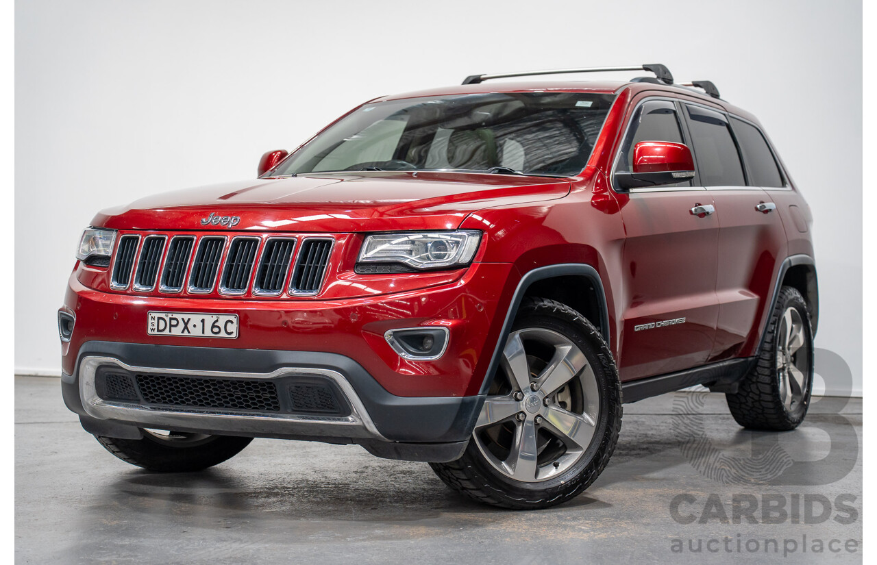 8/2014 Jeep Grand Cherokee Limited (4x4) WK MY14 4d Wagon Deep Cherry Red Turbo Diesel 3.0L