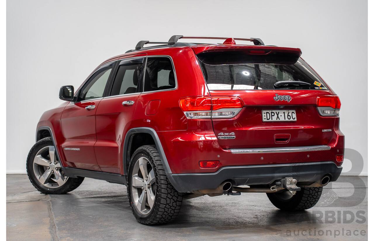 8/2014 Jeep Grand Cherokee Limited (4x4) WK MY14 4d Wagon Deep Cherry Red Turbo Diesel 3.0L