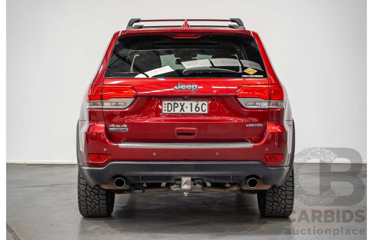 8/2014 Jeep Grand Cherokee Limited (4x4) WK MY14 4d Wagon Deep Cherry Red Turbo Diesel 3.0L