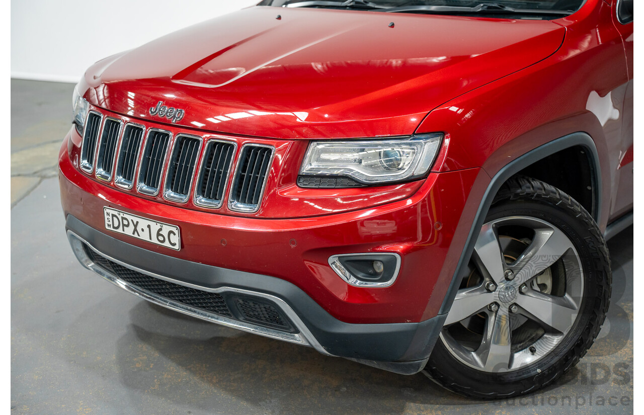 8/2014 Jeep Grand Cherokee Limited (4x4) WK MY14 4d Wagon Deep Cherry Red Turbo Diesel 3.0L