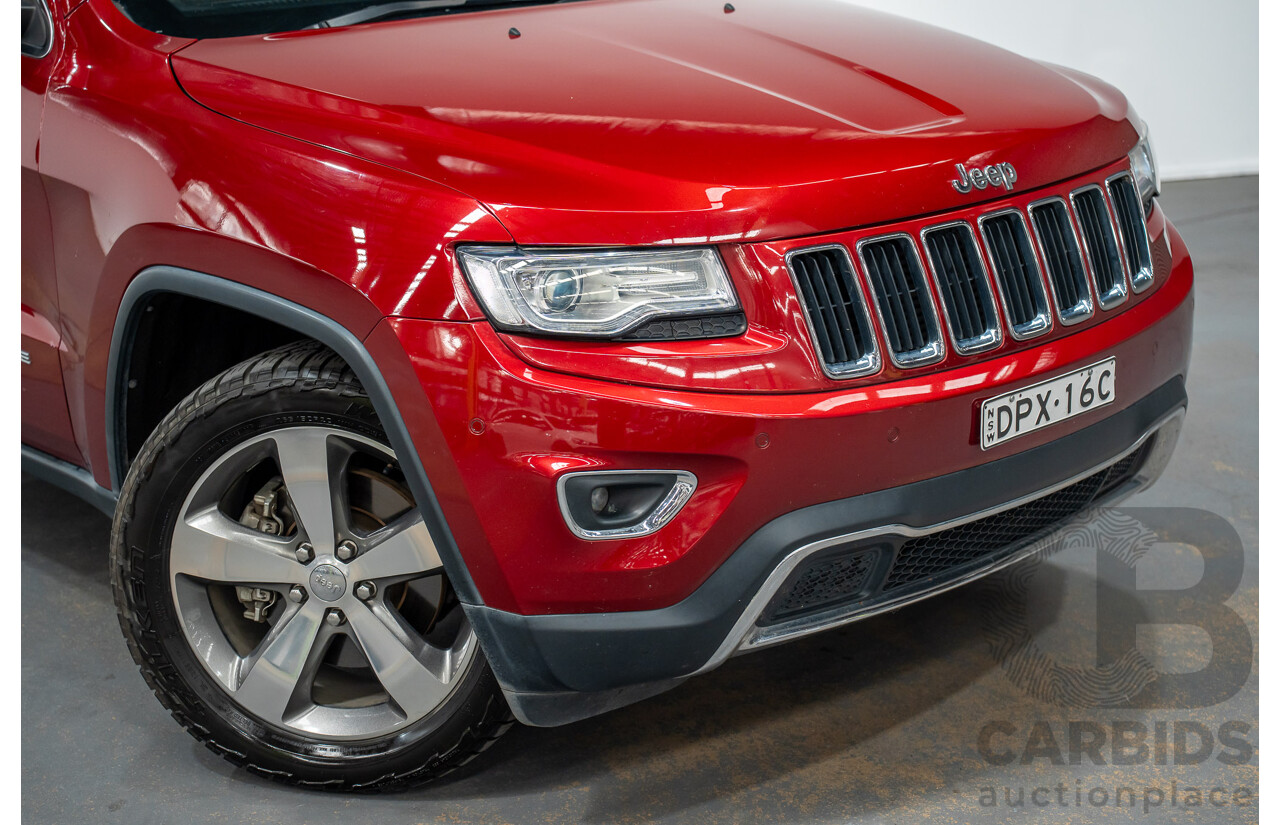 8/2014 Jeep Grand Cherokee Limited (4x4) WK MY14 4d Wagon Deep Cherry Red Turbo Diesel 3.0L