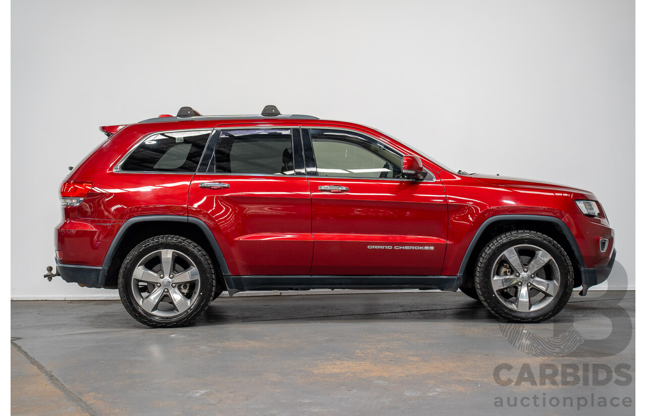 8/2014 Jeep Grand Cherokee Limited (4x4) WK MY14 4d Wagon Deep Cherry Red Turbo Diesel 3.0L