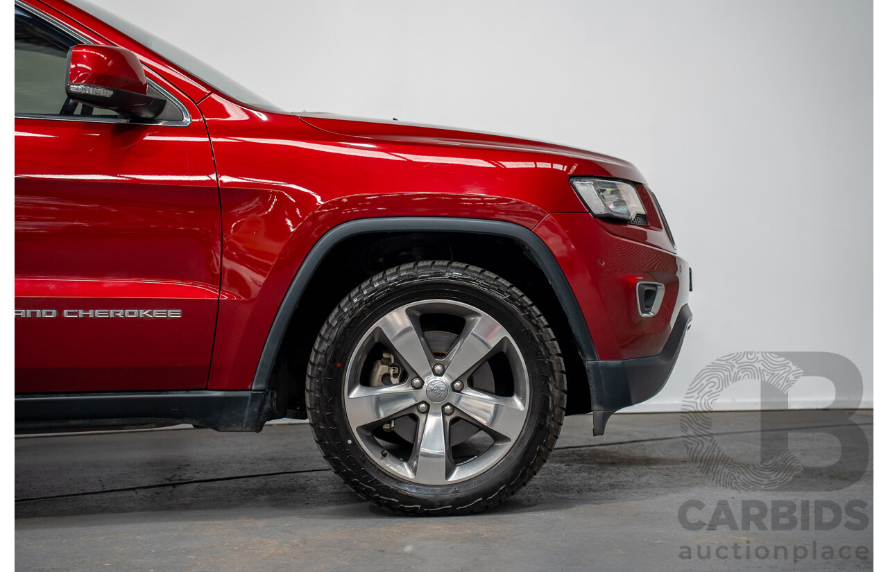 8/2014 Jeep Grand Cherokee Limited (4x4) WK MY14 4d Wagon Deep Cherry Red Turbo Diesel 3.0L