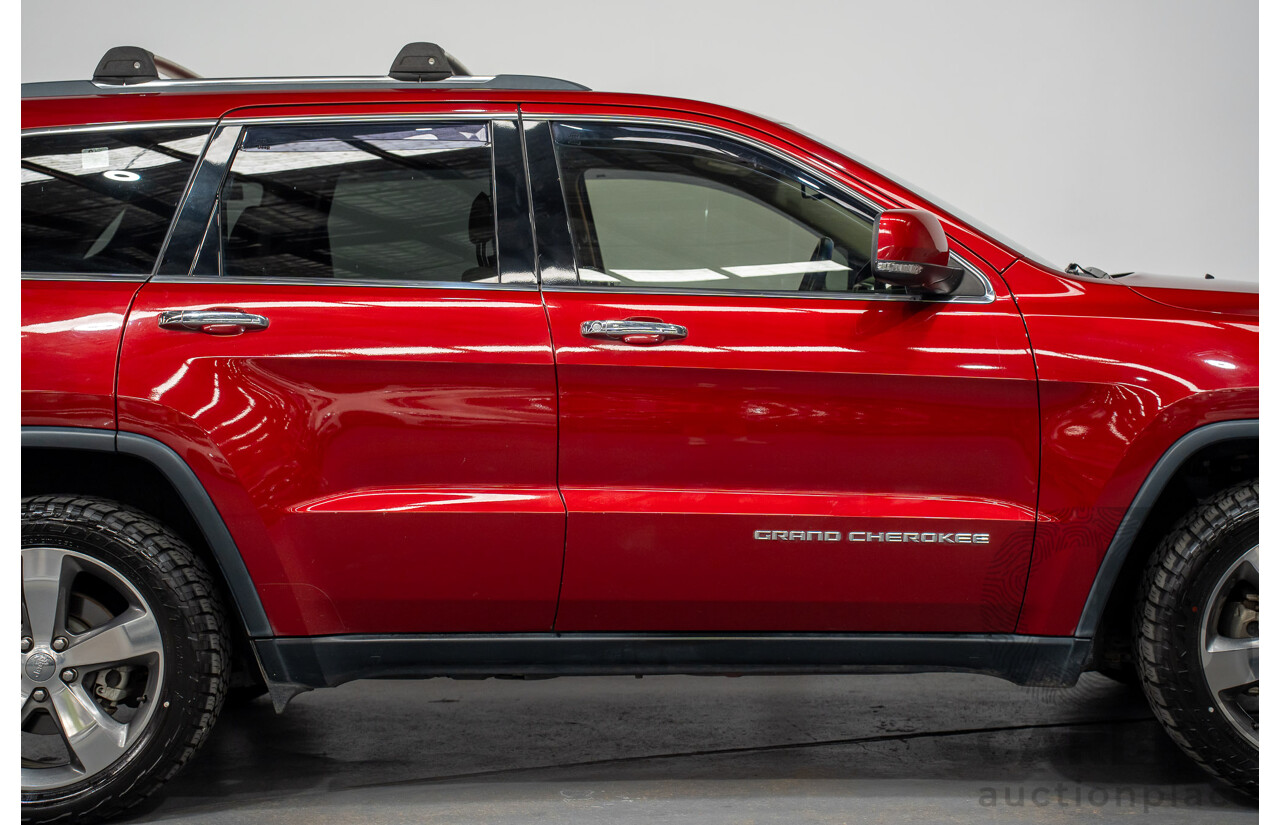 8/2014 Jeep Grand Cherokee Limited (4x4) WK MY14 4d Wagon Deep Cherry Red Turbo Diesel 3.0L