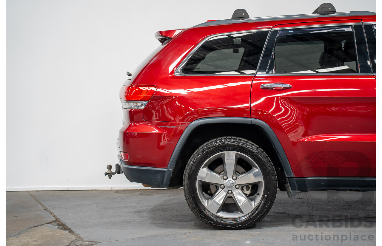 8/2014 Jeep Grand Cherokee Limited (4x4) WK MY14 4d Wagon Deep Cherry Red Turbo Diesel 3.0L