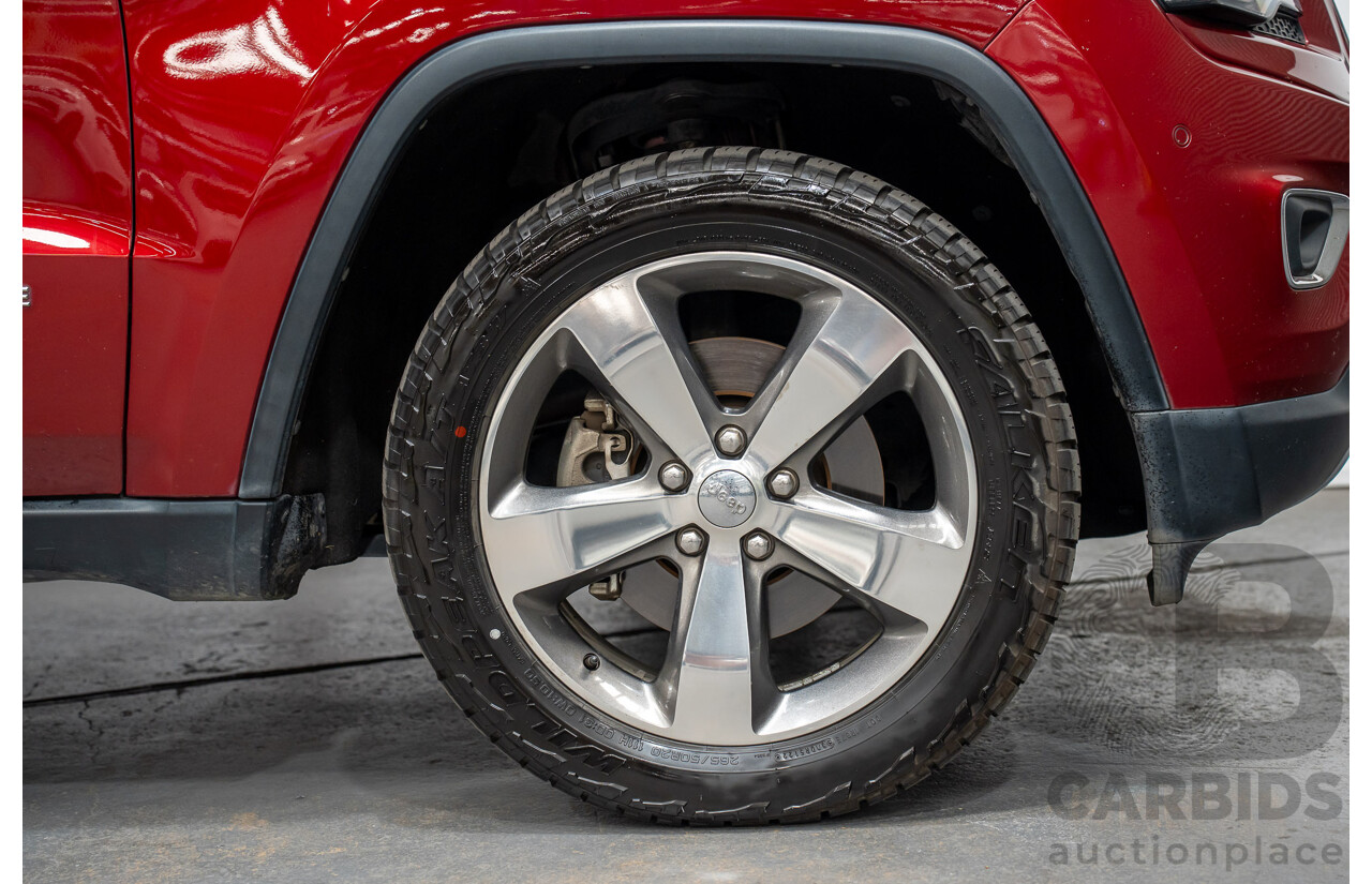 8/2014 Jeep Grand Cherokee Limited (4x4) WK MY14 4d Wagon Deep Cherry Red Turbo Diesel 3.0L