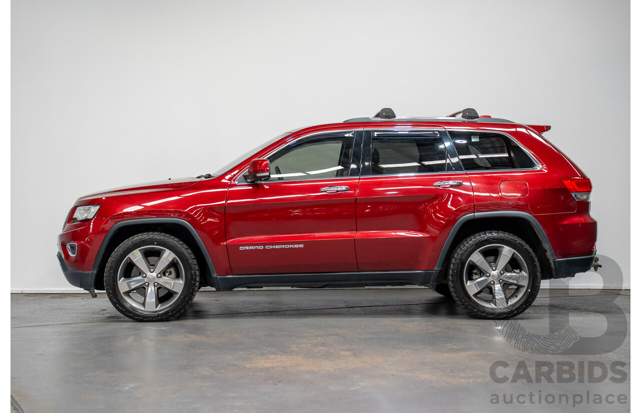 8/2014 Jeep Grand Cherokee Limited (4x4) WK MY14 4d Wagon Deep Cherry Red Turbo Diesel 3.0L