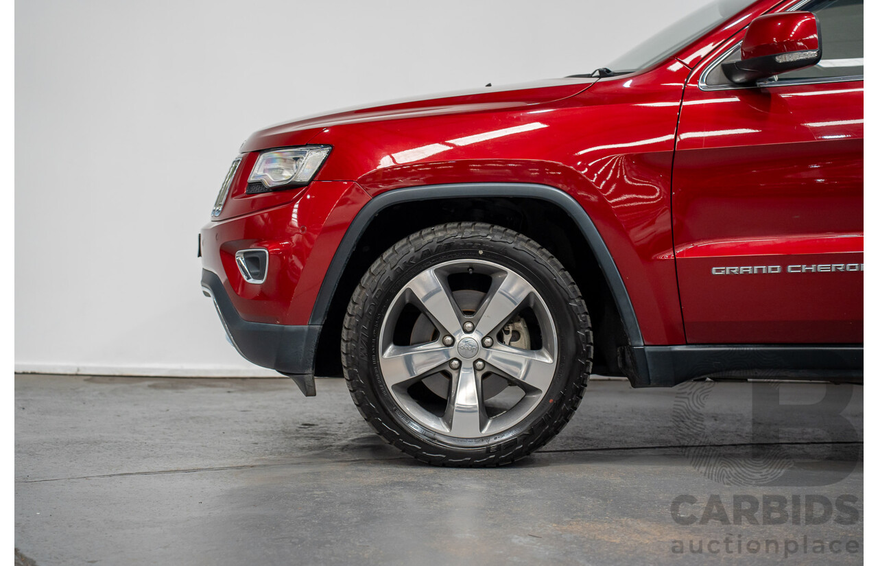 8/2014 Jeep Grand Cherokee Limited (4x4) WK MY14 4d Wagon Deep Cherry Red Turbo Diesel 3.0L