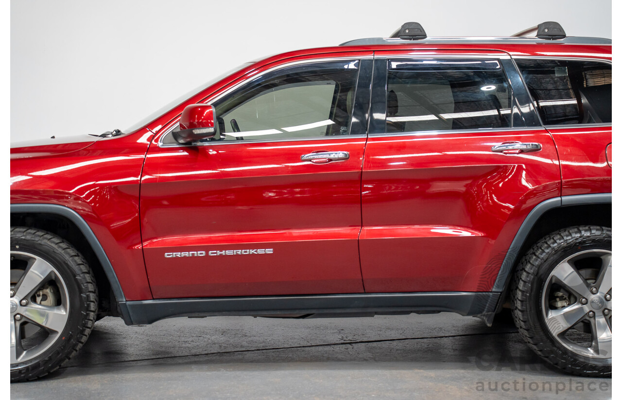 8/2014 Jeep Grand Cherokee Limited (4x4) WK MY14 4d Wagon Deep Cherry Red Turbo Diesel 3.0L