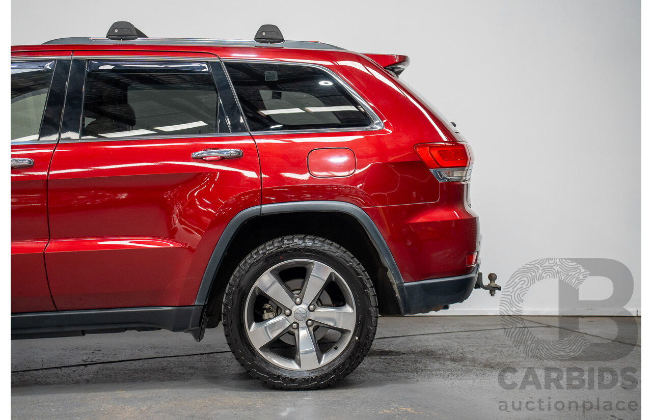 8/2014 Jeep Grand Cherokee Limited (4x4) WK MY14 4d Wagon Deep Cherry Red Turbo Diesel 3.0L