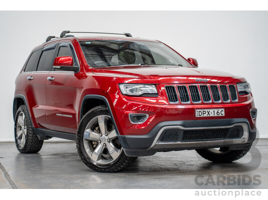 8/2014 Jeep Grand Cherokee Limited (4x4) WK MY14 4d Wagon Deep Cherry Red Turbo Diesel 3.0L