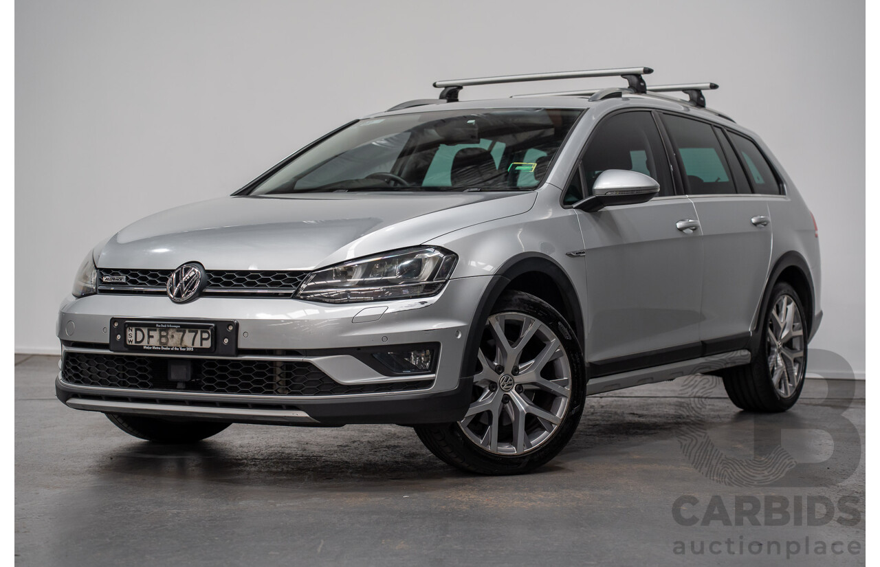 05/2016 Volkswagen Golf Alltrack 132 TSI (AWD) AU MY16 4D Wagon Silver Turbo 1.8L