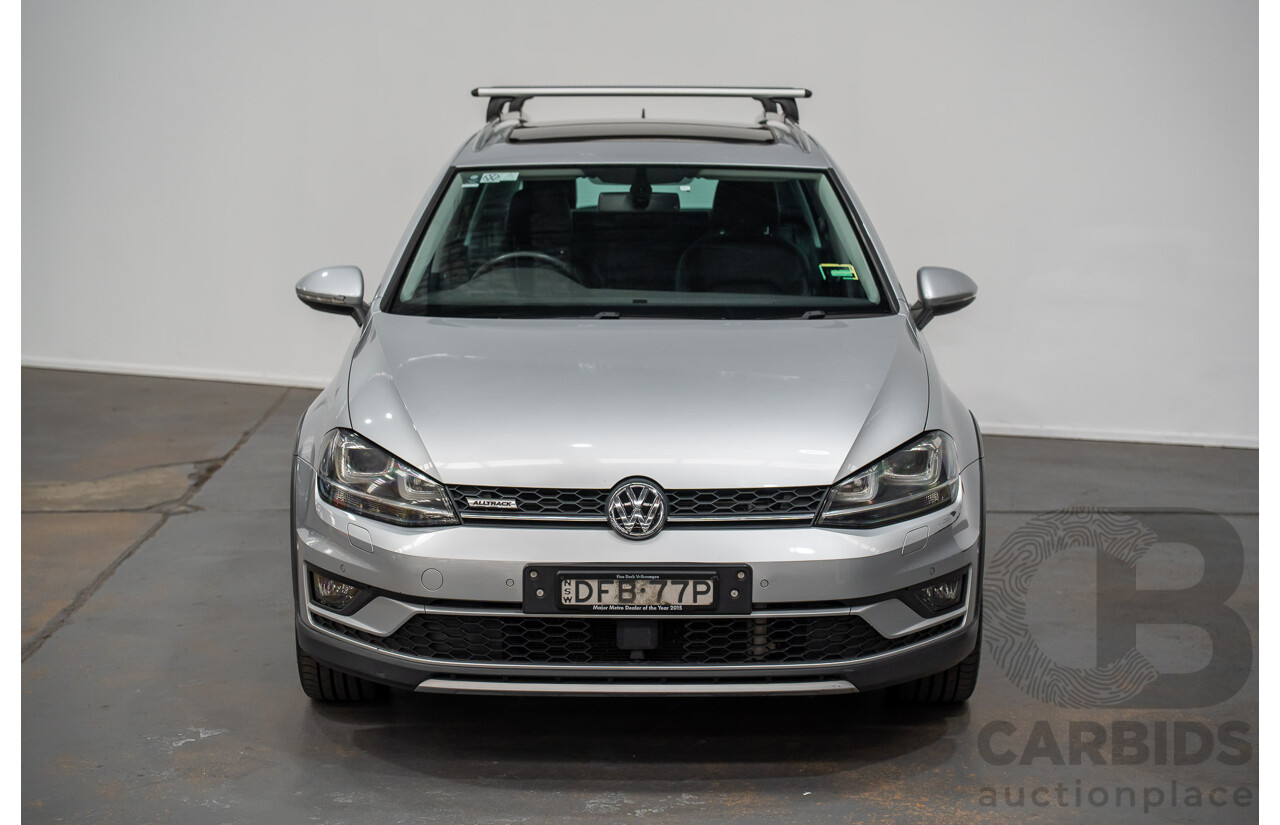 05/2016 Volkswagen Golf Alltrack 132 TSI (AWD) AU MY16 4D Wagon Silver Turbo 1.8L