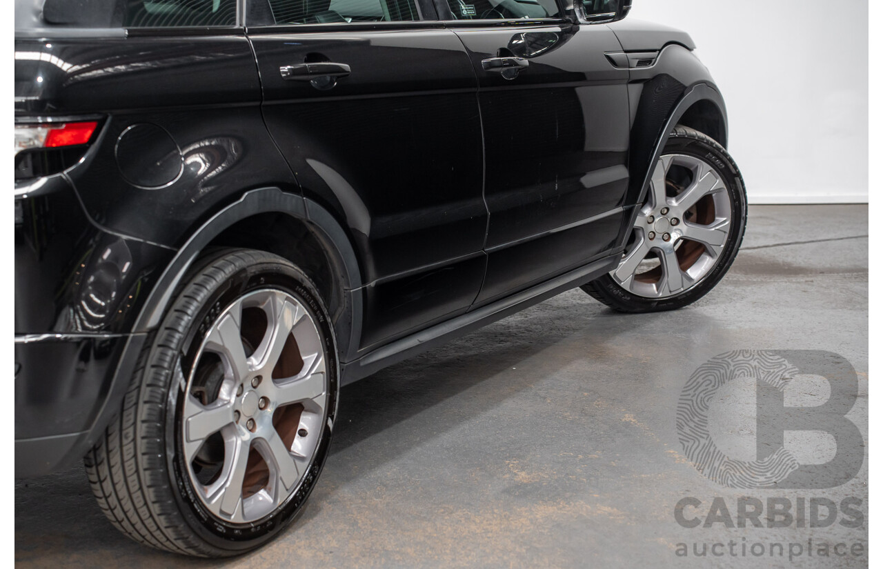 5/2014 Range Rover Evoque SD4 Dynamic LV (AWD) MY14 5d Wagon Santorini Black Turbo Diesel 2.2L