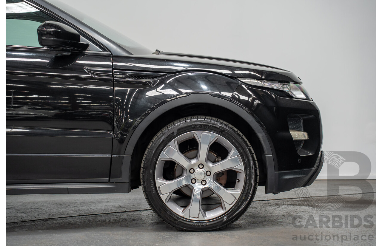 5/2014 Range Rover Evoque SD4 Dynamic LV (AWD) MY14 5d Wagon Santorini Black Turbo Diesel 2.2L