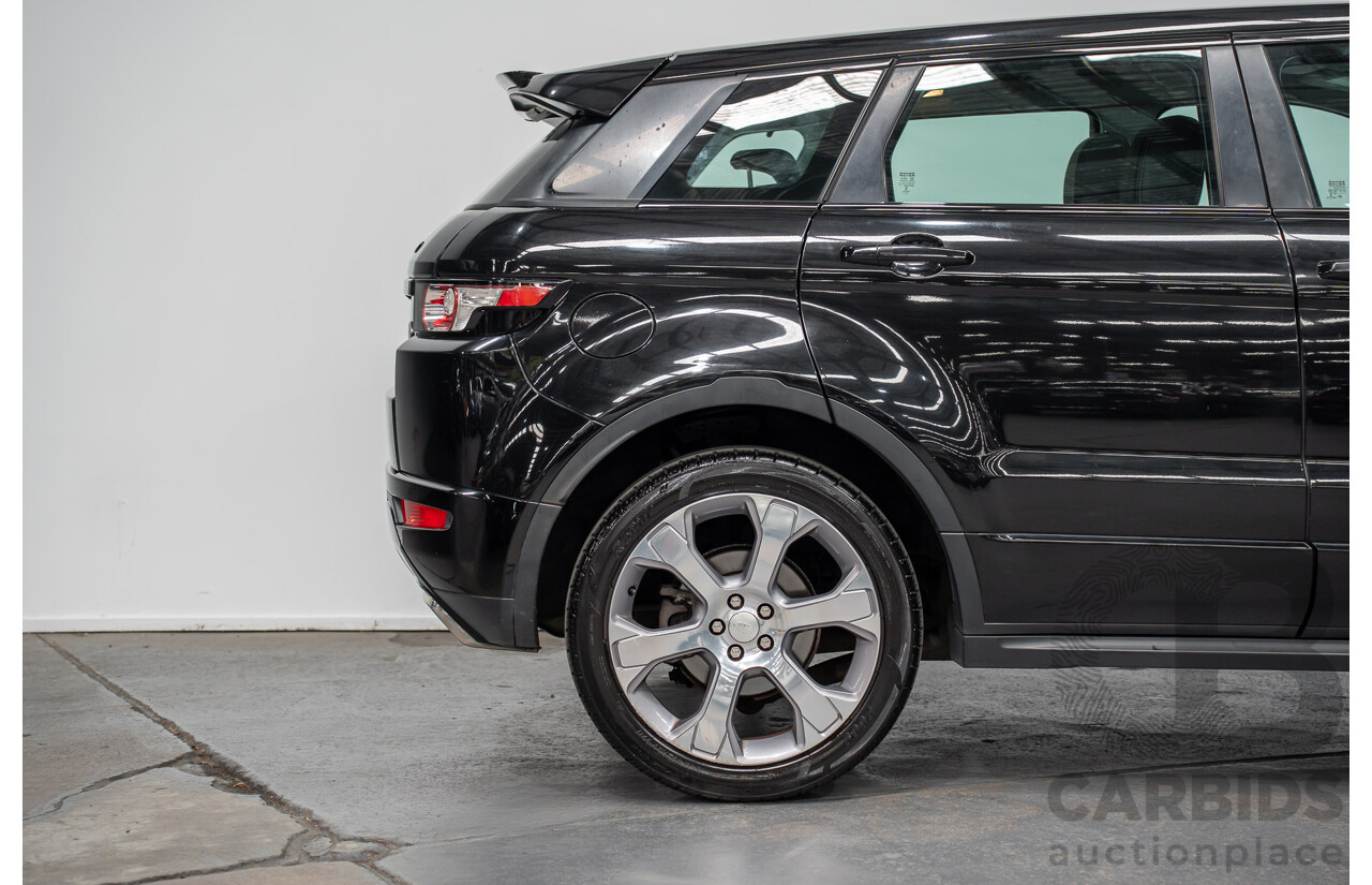 5/2014 Range Rover Evoque SD4 Dynamic LV (AWD) MY14 5d Wagon Santorini Black Turbo Diesel 2.2L