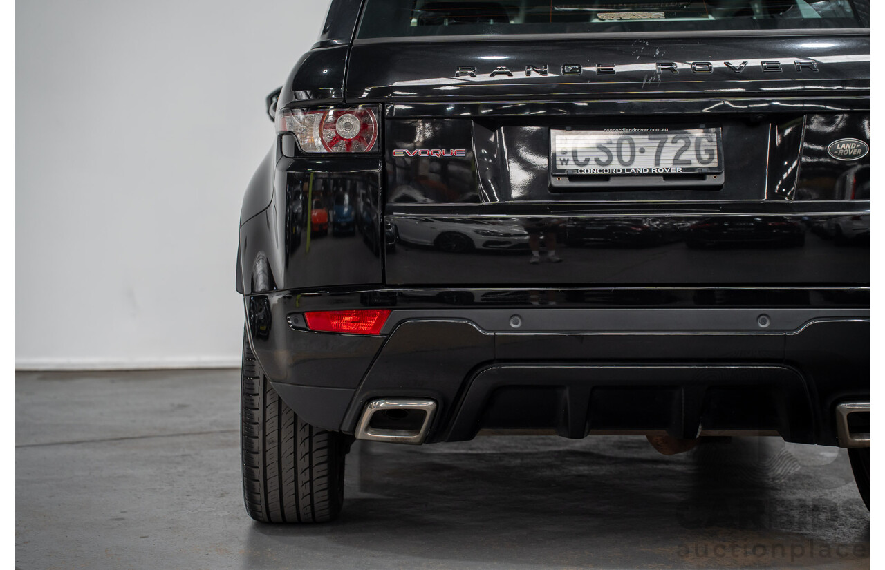 5/2014 Range Rover Evoque SD4 Dynamic LV (AWD) MY14 5d Wagon Santorini Black Turbo Diesel 2.2L