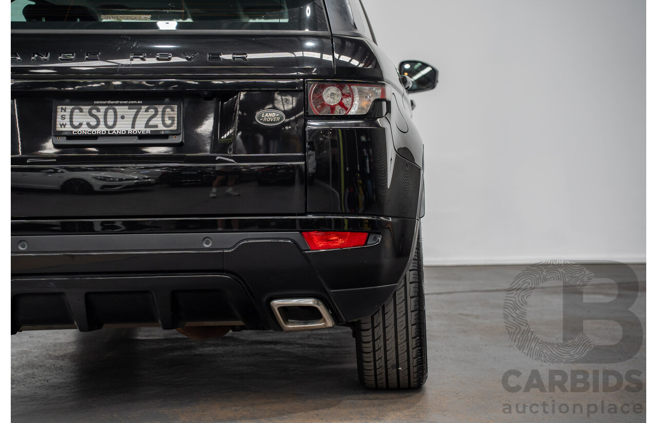 5/2014 Range Rover Evoque SD4 Dynamic LV (AWD) MY14 5d Wagon Santorini Black Turbo Diesel 2.2L