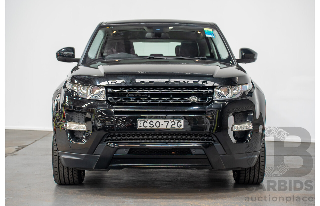 5/2014 Range Rover Evoque SD4 Dynamic LV (AWD) MY14 5d Wagon Santorini Black Turbo Diesel 2.2L