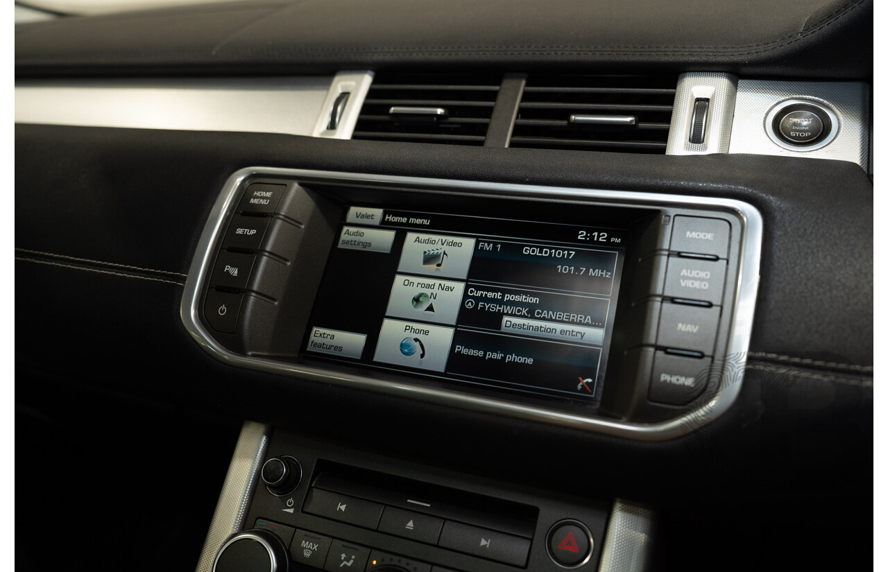 5/2014 Range Rover Evoque SD4 Dynamic LV (AWD) MY14 5d Wagon Santorini Black Turbo Diesel 2.2L