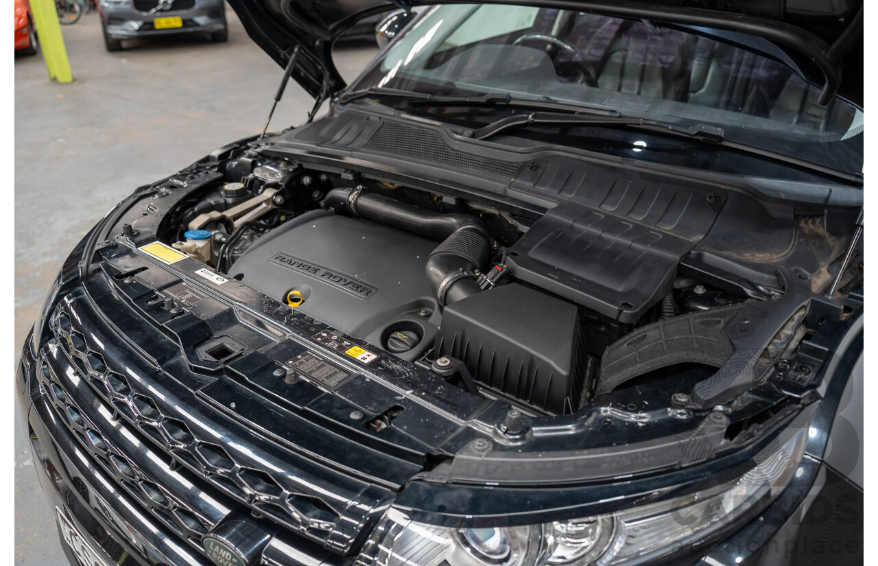 5/2014 Range Rover Evoque SD4 Dynamic LV (AWD) MY14 5d Wagon Santorini Black Turbo Diesel 2.2L