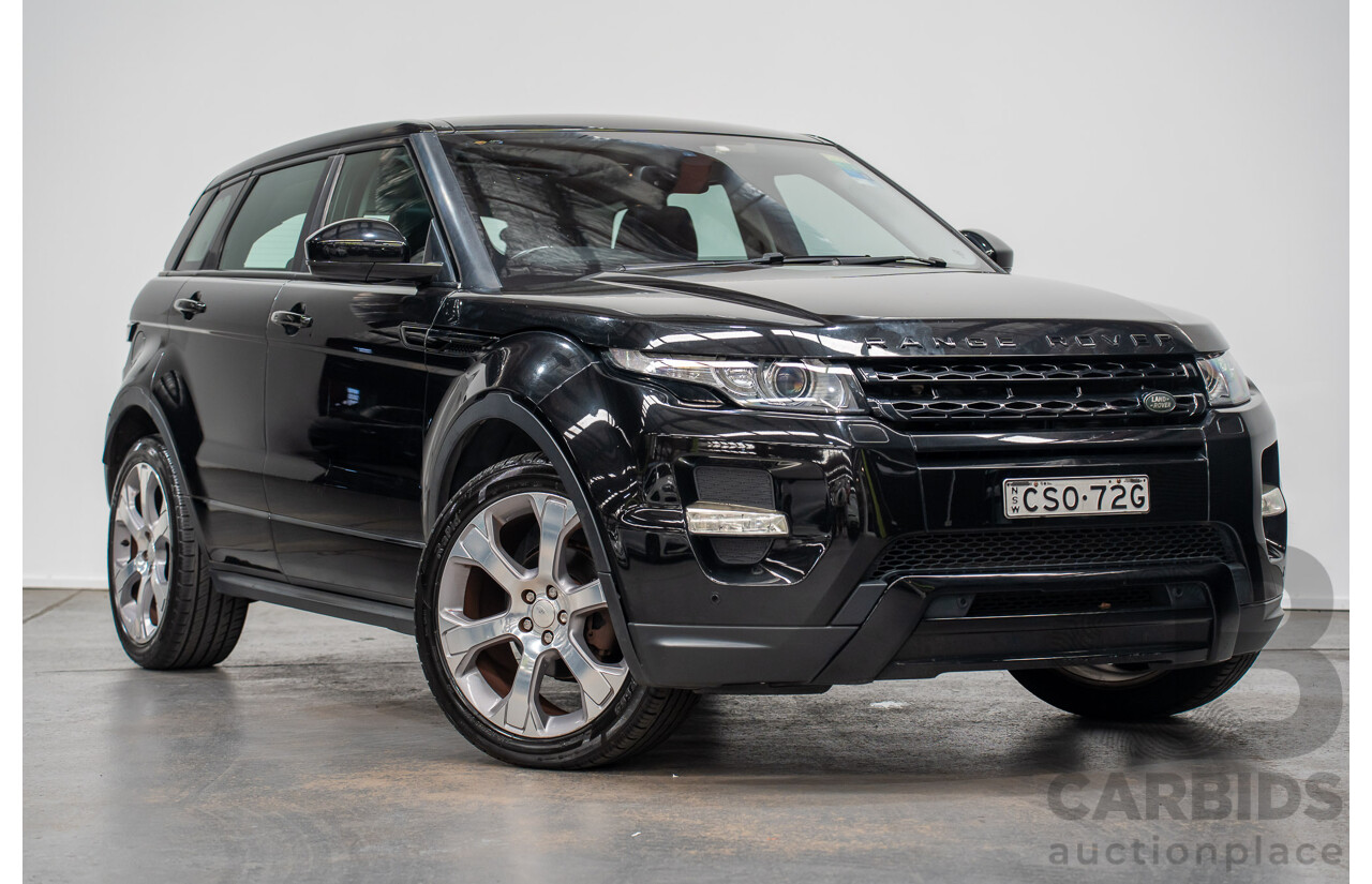 5/2014 Range Rover Evoque SD4 Dynamic LV (AWD) MY14 5d Wagon Santorini Black Turbo Diesel 2.2L