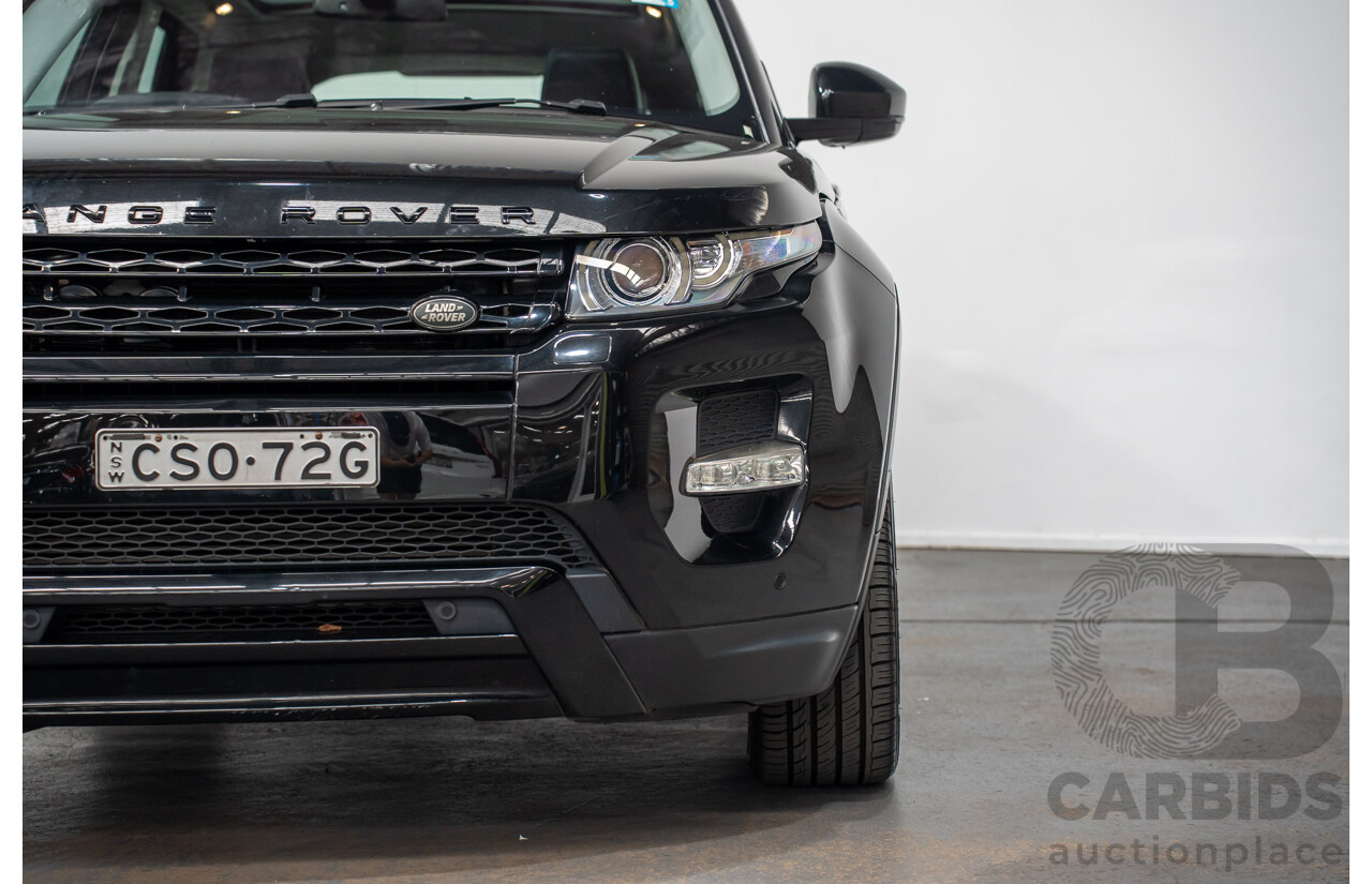 5/2014 Range Rover Evoque SD4 Dynamic LV (AWD) MY14 5d Wagon Santorini Black Turbo Diesel 2.2L