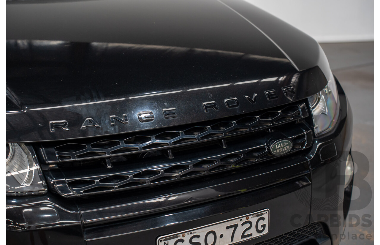 5/2014 Range Rover Evoque SD4 Dynamic LV (AWD) MY14 5d Wagon Santorini Black Turbo Diesel 2.2L
