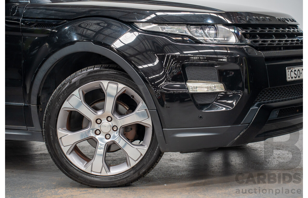 5/2014 Range Rover Evoque SD4 Dynamic LV (AWD) MY14 5d Wagon Santorini Black Turbo Diesel 2.2L