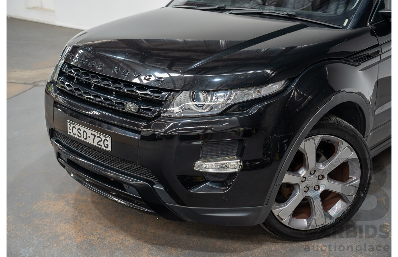 5/2014 Range Rover Evoque SD4 Dynamic LV (AWD) MY14 5d Wagon Santorini Black Turbo Diesel 2.2L