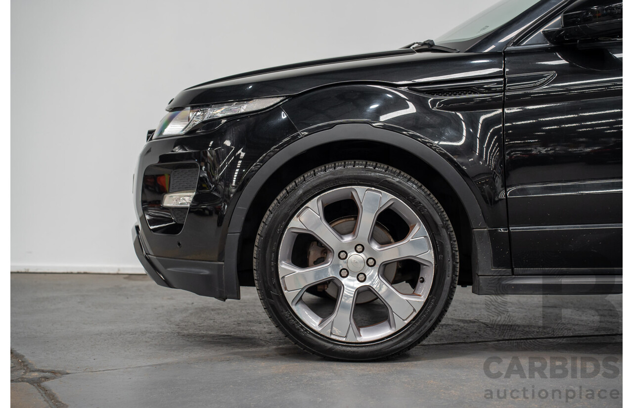 5/2014 Range Rover Evoque SD4 Dynamic LV (AWD) MY14 5d Wagon Santorini Black Turbo Diesel 2.2L