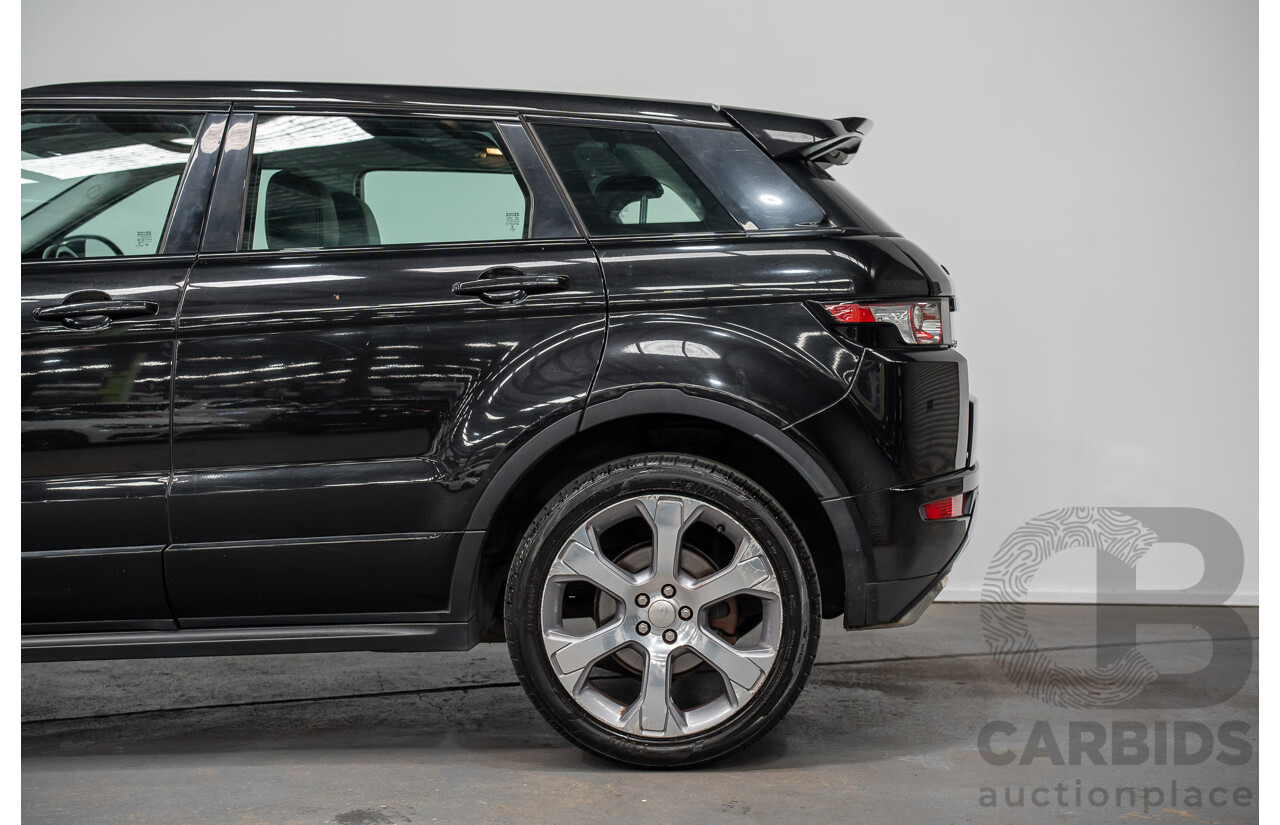 5/2014 Range Rover Evoque SD4 Dynamic LV (AWD) MY14 5d Wagon Santorini Black Turbo Diesel 2.2L