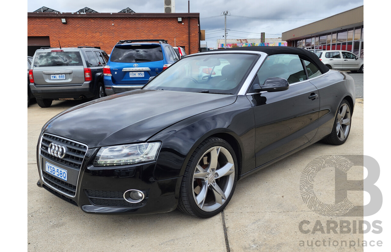 8/2009 Audi A5 2.0 TFSI Quattro 8T 2d Cabriolet Black 2.0L