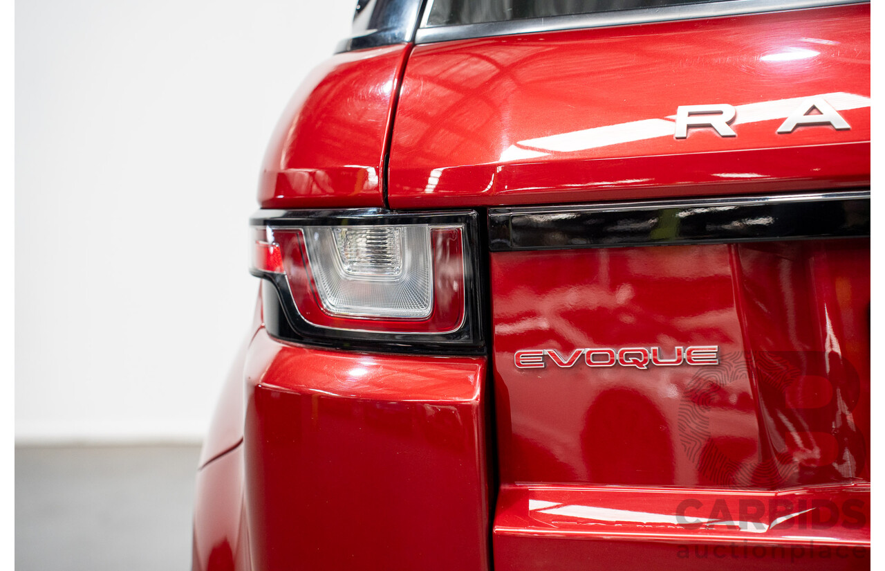 12/2017 Land Rover Range Rover Evoque TD4 SE 110 Dynamic (AWD) MY18 4d Wagon Firenze Red Turbo Diesel 2.0L