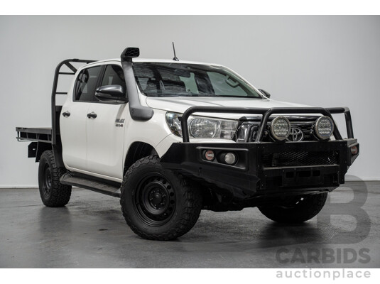 5/2019 Toyota Hilux SR (4x4) GUN126R MY19 UPGRADE Double C/Chas White Turbo Diesel 2.8L