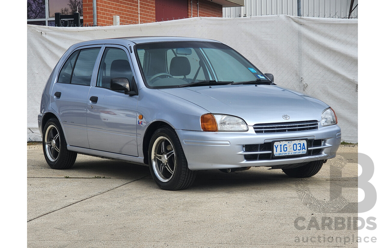 8/1998 Toyota Starlet LIFE EP91R 5d Hatchback Silver 1.3L