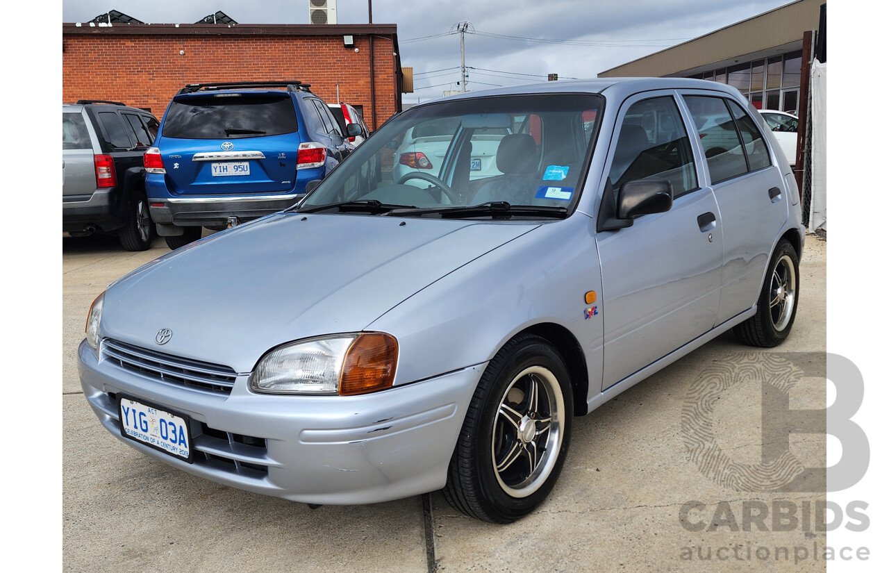 8/1998 Toyota Starlet LIFE EP91R 5d Hatchback Silver 1.3L