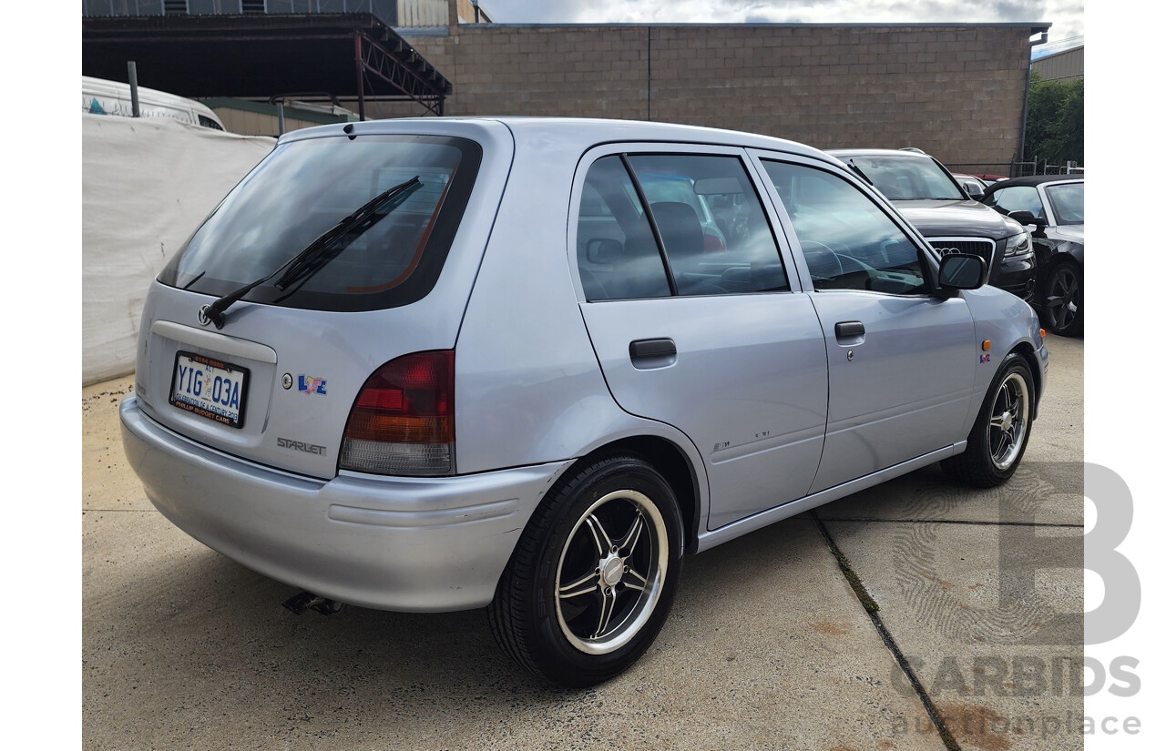 8/1998 Toyota Starlet LIFE EP91R 5d Hatchback Silver 1.3L