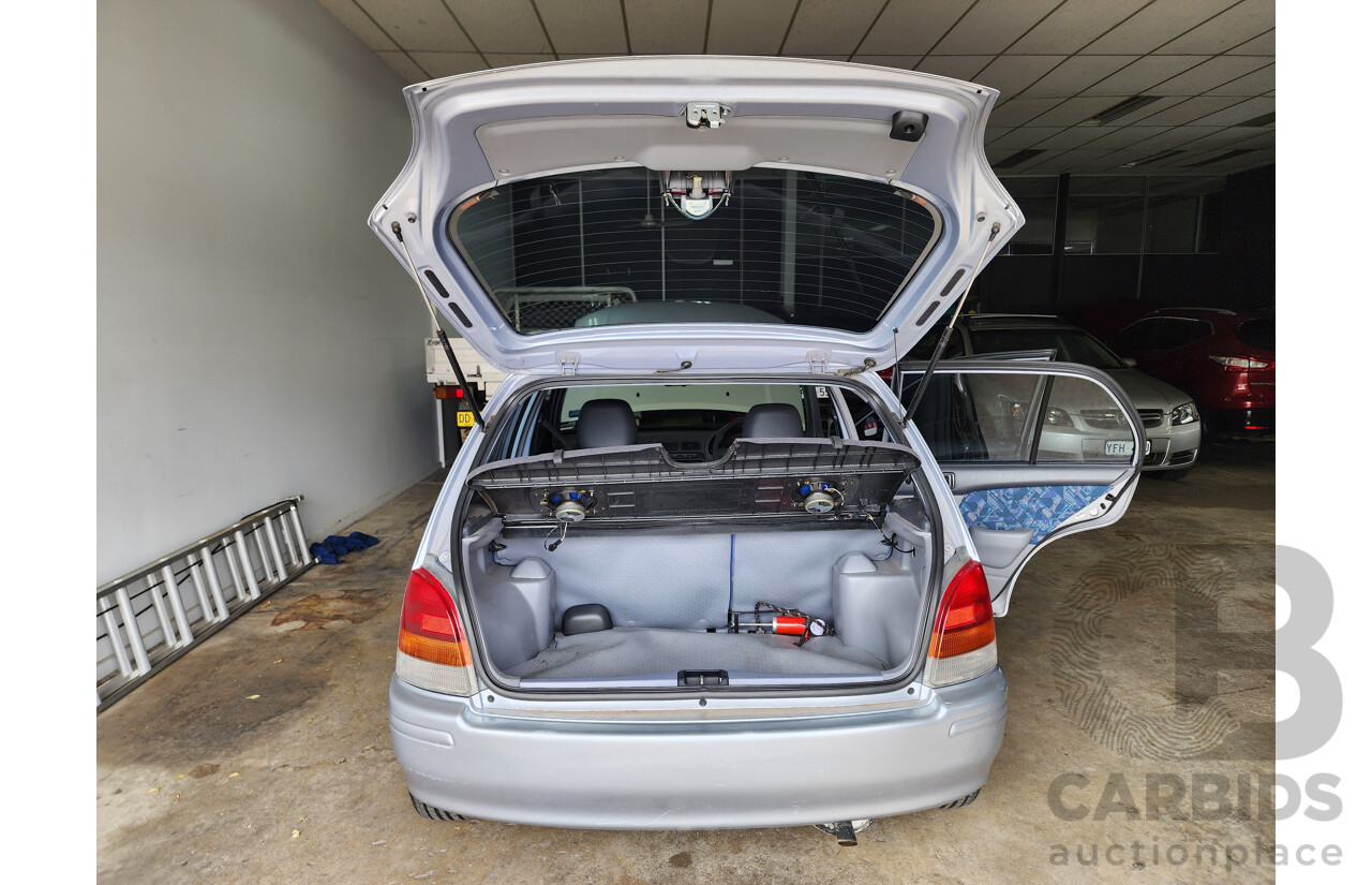 8/1998 Toyota Starlet LIFE EP91R 5d Hatchback Silver 1.3L