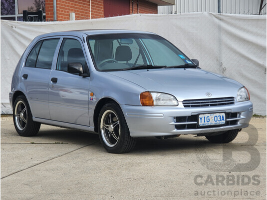 8/1998 Toyota Starlet LIFE EP91R 5d Hatchback Silver 1.3L