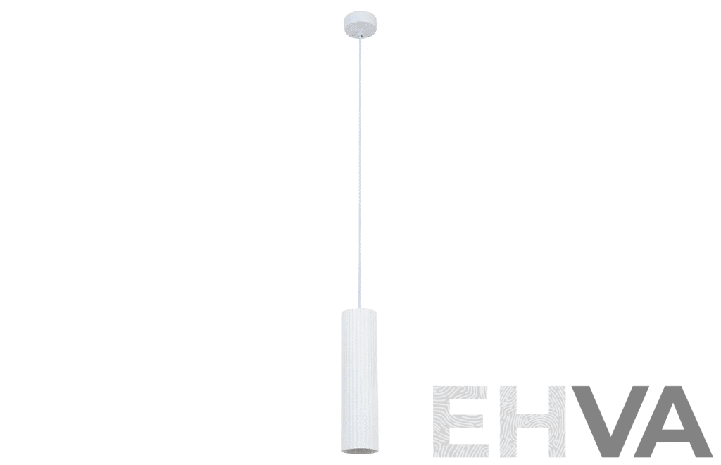 MFL by Masson Gypsum 1 Light Small Cylinder Pendant in Ribbed White - Lot of 3 - ORP $687