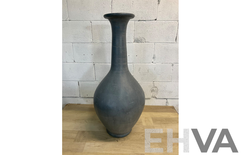 Painted Terracotta Vase 90cm Tall