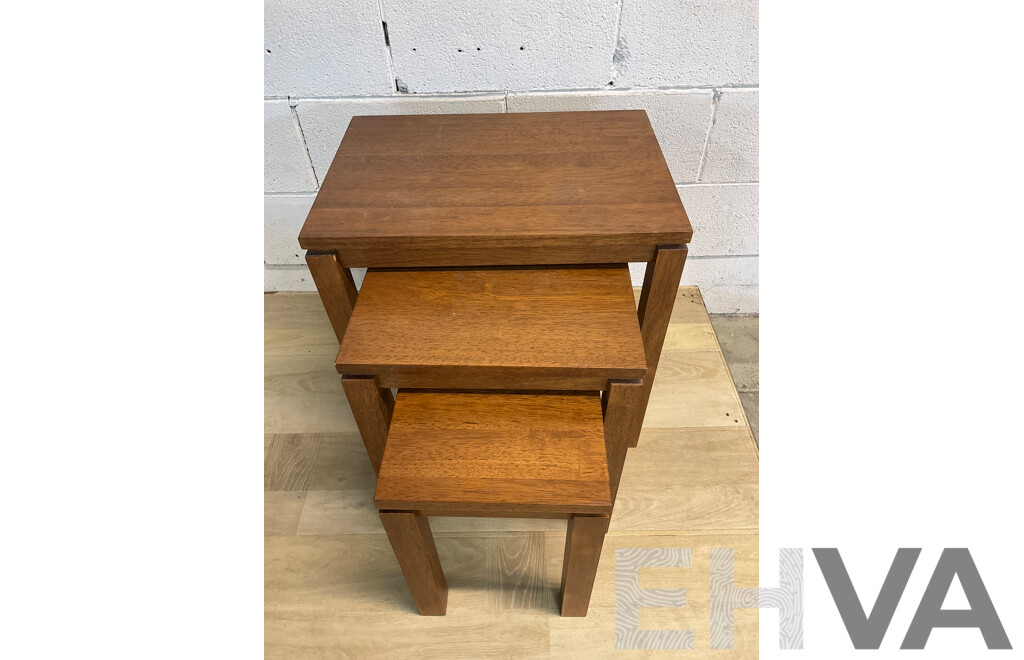 Wooden Nesting Tables - Set of 3